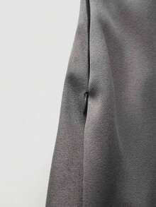 Petite Falda plisada gris de talle alto con silueta A, adelgazante y con efecto anti-exposición - Negro - Ver 11