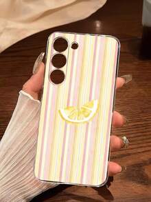 1个创意个性化条纹柠檬透明软保护壳，兼容华为、荣耀、Galaxy A04e/12/A13/A14/A34/A50/A52/A53/A54/S21/S22/S23/S24/S25/S25Ultra/S25FE/S26/S26 Plus/S26 Ultra/S26 Edge/6A/7A/8A、12T/13T/15T/15T Pro - 無色 - 查看 7