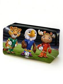 2026 FIFA 世界盃學校 ID 識別證套，美國加拿大墨西哥世界盃足球周邊商品，高品質化妝包，學生時尚卡套，可愛收納袋，適用男孩女孩，鉛筆袋 - 筆袋 - 查看 10