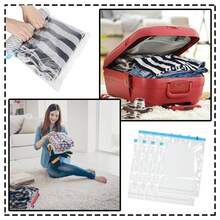 Reusable Vacuum Storage Bags, No Pump Design, For Wardrobe/Luggage/Dorm, Clothes & Bedding Storage, Dust & Moisture Proof, Space Saving - View 6