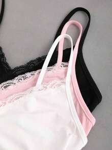Conjunto de camiseta con volantes y encaje sexy de estilo - Multicolor 5 - Ver 6