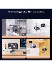 Dudukan Ponsel Mobil dengan Perekat Vakum Mekanik yang Dapat Berputar 360°, Dudukan Ponsel Magnetik, Cocok untuk iPhone, Ponsel Android, Navigasi, Hadiah Ulang Tahun, Keluarga & Teman, Aksesori Mobil - Berbagai warna - View 5