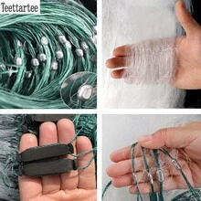 Teettartee Jaring Ikan Nilon 3 Lapis untuk Memancing di Luar Ruangan dan Berkemah, Jaring Insang Ikan Mas, Jaring Gantung, Jaring Pancing, Ketebalan 2.0, Ukuran Jala 8cm, Cocok untuk Menangkap Ikan Besar, Jaring Insang Ekstra Panjang - MultiWarna - View 5