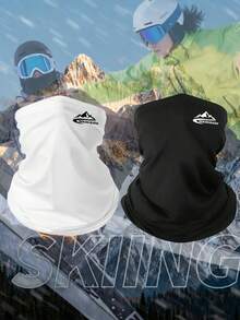 1/2pcs Unisex Solid Color Lightweight Sun Protection Face Mask, Breathable Headwear For Outdoor Activities Like Hiking, Climbing - F - View 2