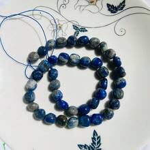 1件(30-40顆)天然寶石滾石水晶手鍊 透明石英不對稱彈力珠塊石英手鍊手鐲水晶手環 DIY用 - 彩色 - 查看 22