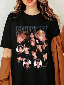 Women T-Shirts - Black - View 6