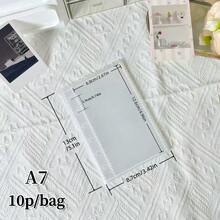 A7尺寸可爱波点透明活页笔记本,单环活页夹,柔软皮革波点边框,活页笔记本,IDOLME,贴纸收纳,DIY活页笔记本,贴纸笔记本制作 - A - 查看 14