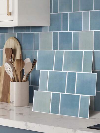 COMMOMY 1/10/20PCS 3D Wall Stickers - Self-Adhesive Wall Panels, Modern Design Peel & Stick (11.8"X11.8"), Waterproof & Heat-Resistant, Easy To Install & Clean - Perfect For Bedroom, Living Room, Bathroom