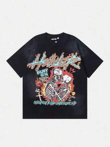 Camiseta gráfica de cuello redondo de manga corta de 180g 100% algodón, prenda esencial de streetwear negro para el verano, estilo unisex, ropa de verano, camisetas gráficas, camisetas divertidas, camisetas para hombres, blusas para mujeres, ropa para niñas, ropa para niños, atuendos de vacaciones para mujeres, atuendos de vacaciones de verano, vacaciones para niñas, camisetas de la Copa Mundial de Fútbol 2026 para hombres, blusas de verano, camisetas gráficas, camisetas divertidas, camisetas divertidas, regalo del Día del Padre, ropa de verano, atuendo del 4 de julio para mujeres, blusas lindas, regalo del Día de la Madre, camiseta oversize, camisetas vintage, graduación 2026, camisa negra, camiseta oversize para hombres, regalos para novio, atuendos de despedida de soltera para la novia, envío gratis, Haití, camiseta casual diaria unisex (tallas S-5XL) - Negro - Ver 1