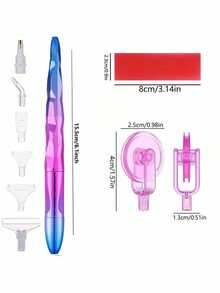 Bộ dụng cụ bút đính đá 5D, ruột bút đính đá, thích hợp cho việc tự làm và thủ công. - Xem 8