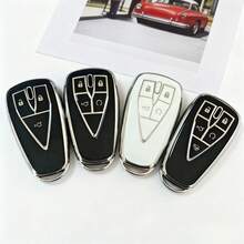 1 chiếc ốp bảo vệ chìa khóa xe hơi bằng chất liệu TPU, thiết kế tối giản cá nhân hóa, phù hợp với các dòng xe Changan CS75 Plus/Unit/Univ, Eado CS35/55, Uni K5, Oushang. - A - Xem 2