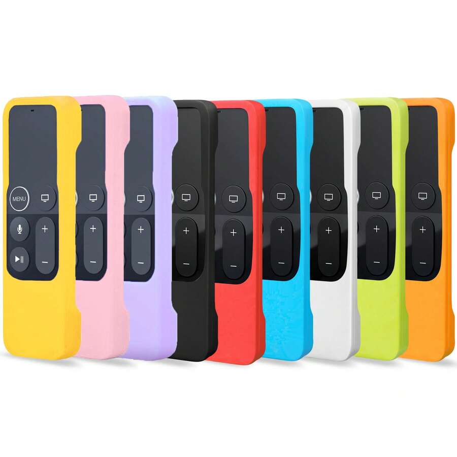 1pc Silicone Remote Protective Case Compatible With Apple TV Siri Remote Control (1st Gen) - Multicolor - View 1
