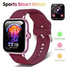 SmartWatch 新款熱銷智慧手錶：中性矽膠錶帶，具備接聽/撥號、計步、卡路里追蹤、多種運動模式、遠程拍照、音樂控制、鬧鐘提醒與訊息通知功能。180mAh 鋰電池多功能運動智慧手錶，適合作為情侶、長輩、朋友、同學等的節日禮物 - 彩色 - 查看 17