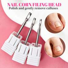 Stainless Steel Nail Cuticle Cleaner Drill Bit, High Hardness And Low Heat Generation Manicure & Pedicure Beauty Tool - Multicolor - View 12