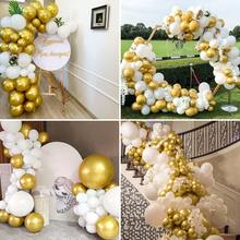 White And Gold Balloons 154pcs Different Sizes Pack Of 18 12 10 5 Inch, Latex Balloon Garland Arch Kit For Birthday Party Wedding Holiday Baby Shower Decoration - View 6