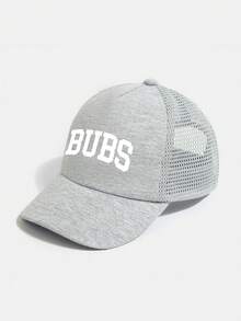 1顶儿童卡车帽，BUBS字母印花棒球帽，男女童可调节透气遮阳帽，夏季户外、上学、玩耍和旅行休闲棒球帽 - BUBS - 查看 17