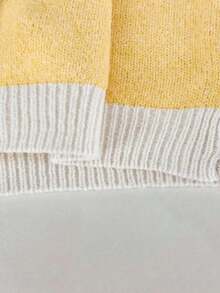 Chaleco de mujer elegante y minimalista, de estilo francés, versátil y elegante - Amarillo claro - Ver 4