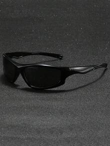 1/2pcs Men's Personalized Street Tech Futuristic Fashion Glasses, Suitable For Driving, Camping, Outdoor Cycling, Golf, Mountaineering As Decoration - Multicolor - View 6