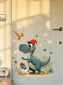 Cartoon Dinosaur Wall Stickers, Removable Self-Adhesive Decor For Kids Room, Nursery, Preschool - Multicolor - View 13