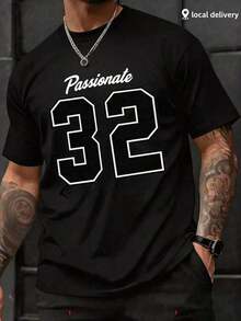 Summer Men's Crew Neck T-Shirts Gym Leisure Holiday High Quality Men's Shirts Fashion Prints Y2K Men's Clothing Festival Sweatshirt Men's Sets Gifts - 黑色 - 查看 1