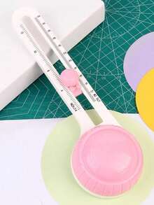 1pc Multifunctional Adjustable Paper Cutter, Paper Art Cutting Tool, Precise Measurement, With Metric And Imperial Scales, Simple Operation, Lightweight And Portable, Suitable For Various Sizes Of Circular Paper Art Cutting - Multicolor - View 6
