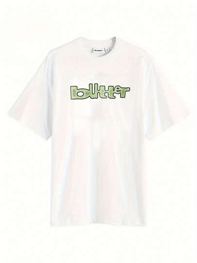 Men's T-Shirts - Butter Goods Twisted T-Shirt In White, Perfect For A Relaxed And Minimalist Look, Summer T-Shirt