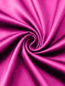 Falda ajustado plisada de cintura alta con dobladillo asimétrico brillante y elegante para mujer, primavera/verano - Rosa Fucsia - Ver 6