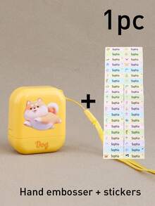Bộ 1 con dấu tên tùy chỉnh + 100 nhãn dán tên, con dấu tên tùy chỉnh chống thấm nước cho quần áo, đồ dùng học tập, con dấu chữ ký tùy chỉnh, con dấu tên có dây buộc cá nhân hóa, con dấu tên tự động đóng mực DIY tùy chỉnh, quà sinh nhật, quà tặng tựu trường, quà tốt nghiệp. - phong cách 8 - Xem 8