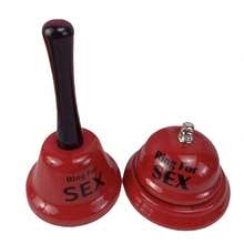 1pc Red Funny Hand Shake Bell, Creative Desktop Push Bell, Metal Service Bell, Suitable For Home, Office, Bar, Party Pranks And Novelty Gifts - Red - View 6