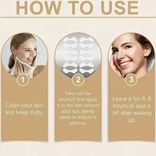 Miếng dán phục hồi ban đêm, được thiết kế đặc biệt để làm mờ nếp nhăn môi, thích hợp cho chăm sóc da mặt. - Nhiều màu - Xem 3