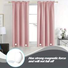 4/6/8pcs Curtain Weights, Tablecloth Weights, Curtain Windproof Weights, Shower Curtain Weights, Waterproof Heavy Duty Magnets, Prevent Curtain Liners From Blowing Around, Suitable For Curtains, Tablecloths, Flags, Outdoor Curtains - A - View 7