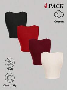 Top tank unicolor fruncido - Multicolor 6 - Ver 3