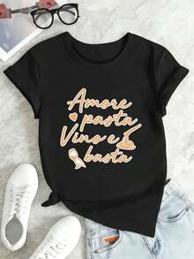 Women T-Shirts - Black - View 2