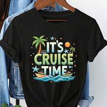 Women'S Fashion T-Shirts, Essentials in The Closet, Comfclothestable in All Seasons - Negro - Ver 1