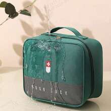 1pc Large Capacity Medicine Storage Bag, Portable First Aid Kit Organizer, Waterproof & Dustproof Multi-Compartment Medical Bag For Home, Travel, Emergency Use - Multicolor - View 7