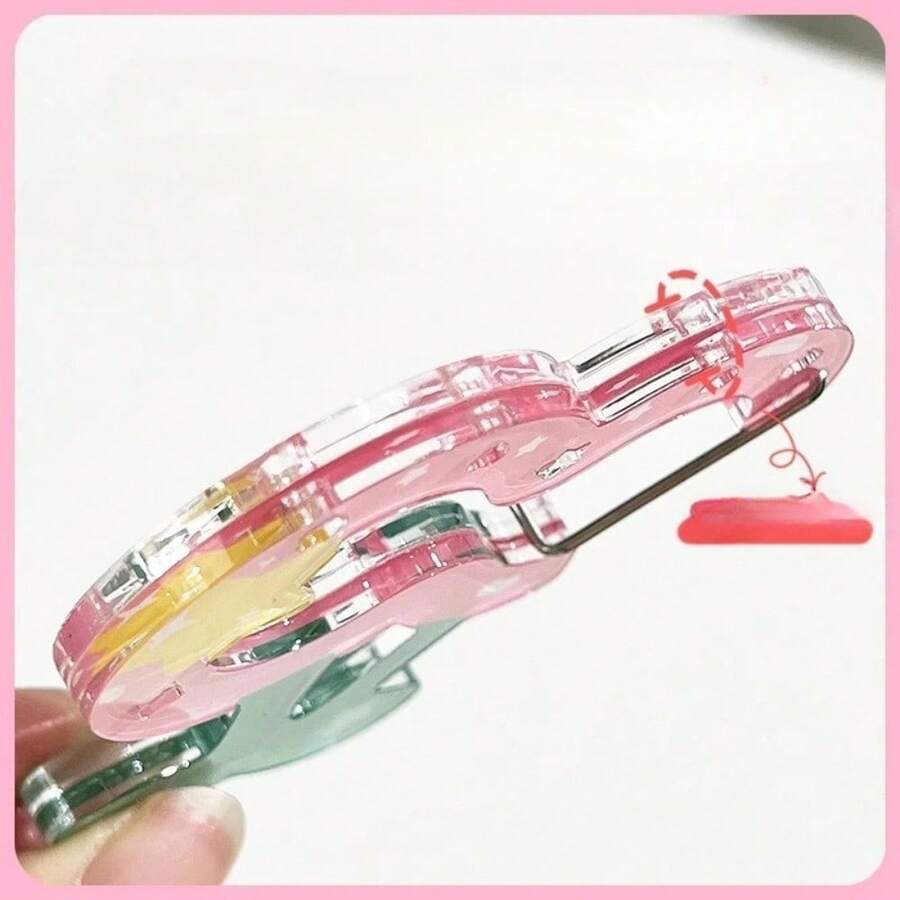 Two-Piece Set Of Hollow Fruit-Shaped Carabiner Clips, Suitable For Bag Clips, Cute Fruit Pendants, Colorful Acrylic Decorative Clips For Backpacks, Keys, And Lunch Boxes - Style 2 - View 1