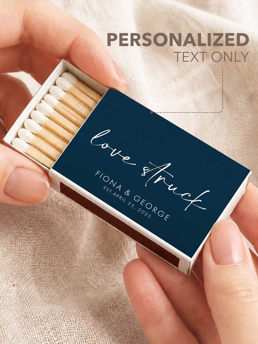 Custom Matchbox Labels, Personalized Stickers For Wedding Parties, Event Favors, Custom Wedding Decorations, Bulk Order For Birthday Celebrations, Corporate Gifts, Anniversary Souvenirs, Spring & Summer Holiday Parties - Multicolor - View 1