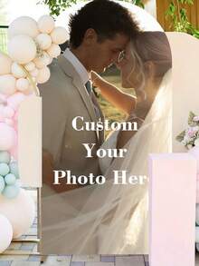 Customized Arched Back Cover - Personalized Arched Back Cover With Image Text, Suitable For Baby Showers, Birthday Parties, Weddings, Graduation Holiday - Multicolor - View 5