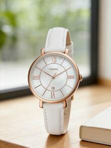 Reloj de pulsera de movimiento de cuarzo FOSSIL, elegante y de moda, adecuado para oficina y ocasiones de cita ES4579 - Dorado - Ver 8