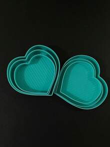 Green Stackable Heart-Shaped Silicone Tray, 3 Sizes Available, Diamond Painting Bead Sorting Tray, Multi-Purpose Storage Tray, Suitable For DIY Crafts, Jewelry, Small Parts Storage, Organizing Tool, Perfect For Craft Enthusiasts, Beginners, Adults, Children - Drill Disk - View 8