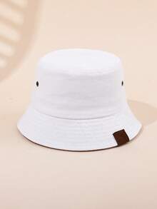 1pc Vintage Distressed Kids Bucket Hat With Brooklyn Label Design, Breathable Sun Protection Hat For Boys And Girls - 1PC - View 10