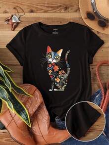Women T-Shirts - Black - View 1