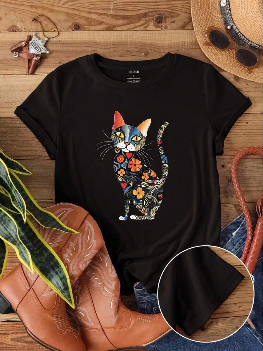 Women T-Shirts - Black - View 1