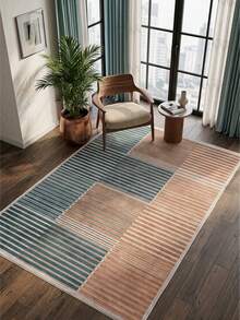 Modern Round Washable Non-Slip Area Rug – Thin Soft Living Room Carpet, Kitchen Rug & Runner, Home Decor Rug - Multicolor - View 3