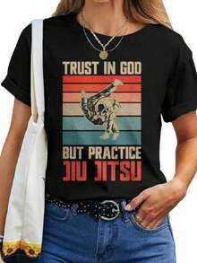 Camiseta de Jiu Jitsu para Hombres y Mujeres - Negro - Ver 7