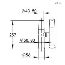 2pcs Boat Double Angle Fishing Rod Holder Stainless Steel Outrigger Adjustable - silver color - View 5