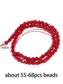 1 Strand Irregular Bead Loose Gemstone Red Coral Prehnite Agate For Holidays Gifts For Jewelry Making Diy Bracelet Earrings Accessories 6 8 10mm - Multicolor - View 31