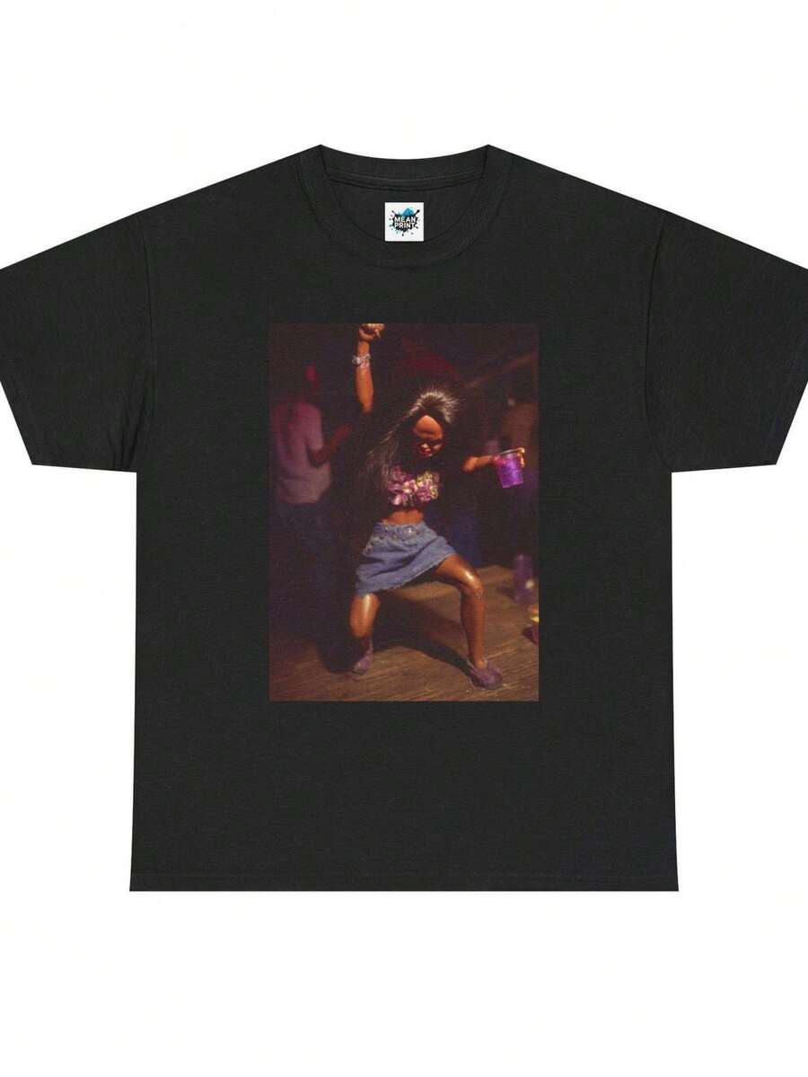 B1arbie Meme Dancing Photo T1EE Party Night Street Scene.