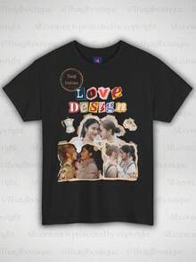 Love Design T1S1Hirt Thai GL Inspired Fan Merch. - Negro - Ver 2