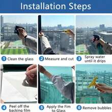 1pc One-Way Privacy Window Film, Thickened Glass Sticker For Bedroom, Living Room, Anti-Peeping, Sunshade, Heat Insulation - 1PC - View 10